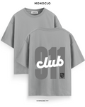 Футболка Monoclo Porsche 911 Club — Сірий, принт 45 см по центру спини