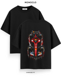 Футболка Monoclo Lewis Hamilton #44 Ferrari Top View Halftone — чорний, принт на спині 39 см