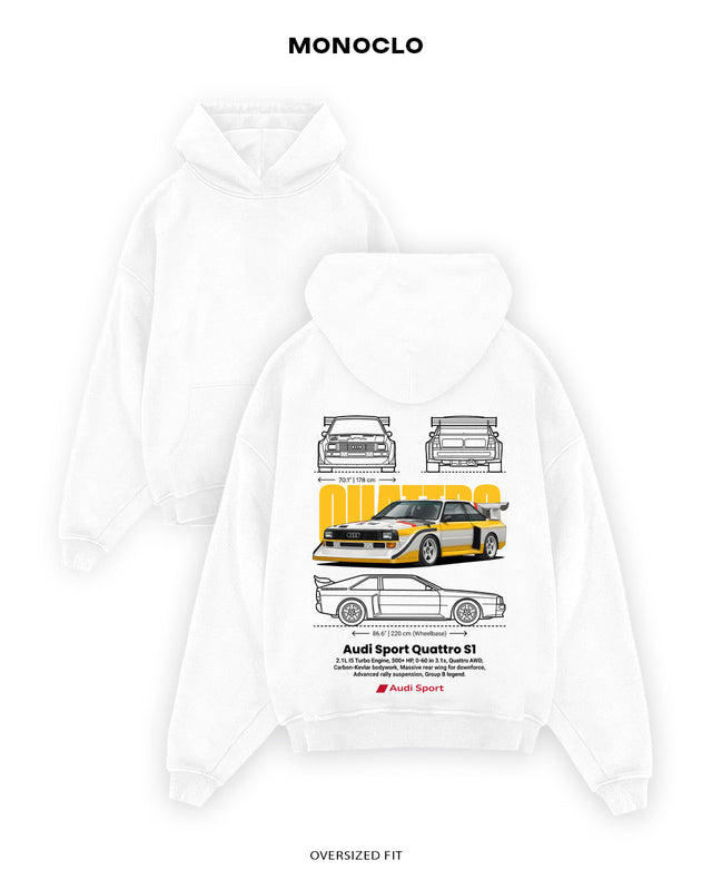 Худі Monoclo Audi Sport Quattro S1 – Білий