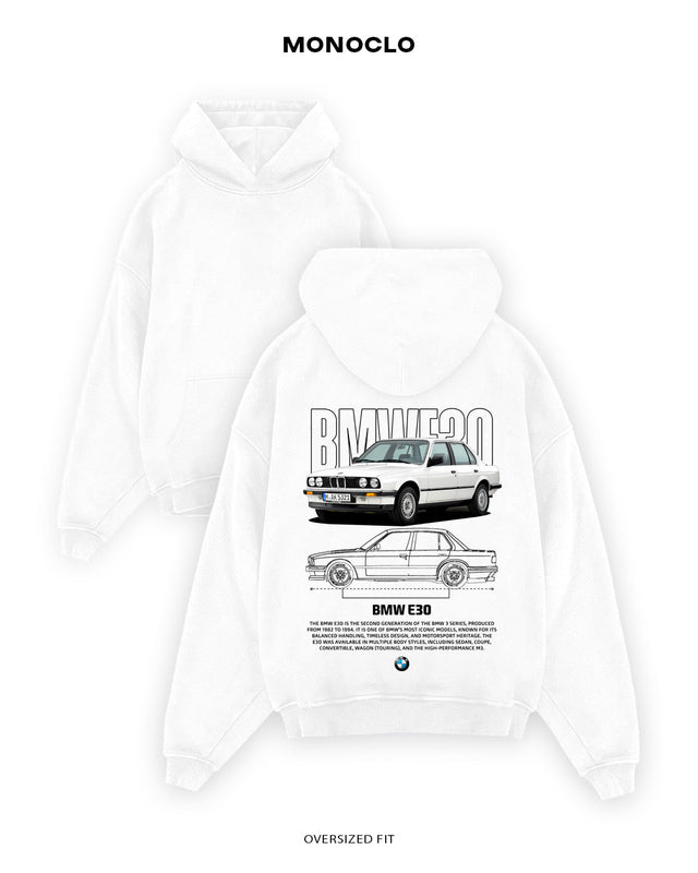 Худі Monoclo BMW E30 White – Білий