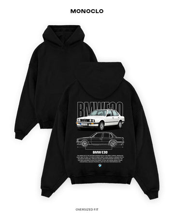 Худі Monoclo BMW E30 White – Чорний