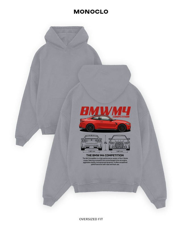 Худі Monoclo BMW M4 Competition Side – Сірий