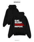 Худі Monoclo Eat Sleep Padel Repeat – Чорний
