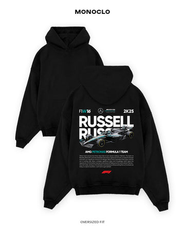 Худі Monoclo George Russell Mercedes F1 2K25 – Чорний