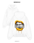 Худі Monoclo Golden Lips – Білий