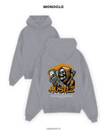 Худі Monoclo Hustle Harder – Сірий