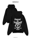 Худі Monoclo Invest in Yourself – Чорний