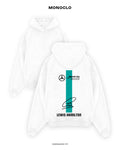 Худі Monoclo Lewis Hamilton Signature Mercedes F1 – Білий