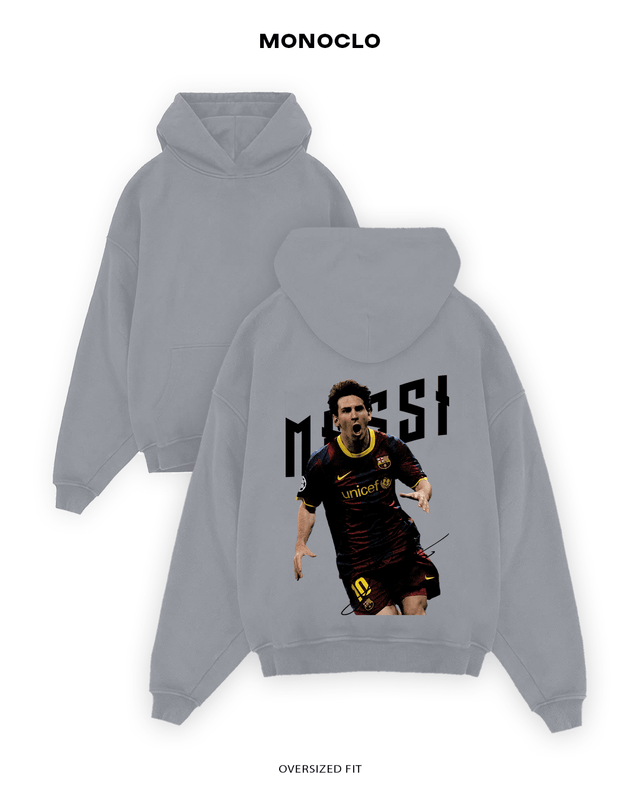 Худі Monoclo Lionel Messi Sign – Срібний