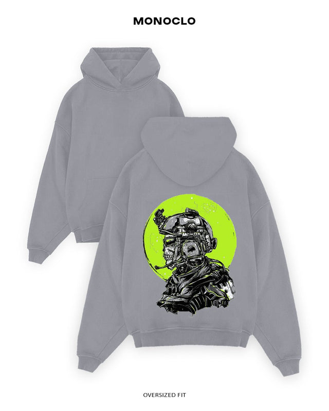 Худі Monoclo Military Neon Skull
