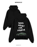 Худі Monoclo Need Money For Porsche Green – Чорний