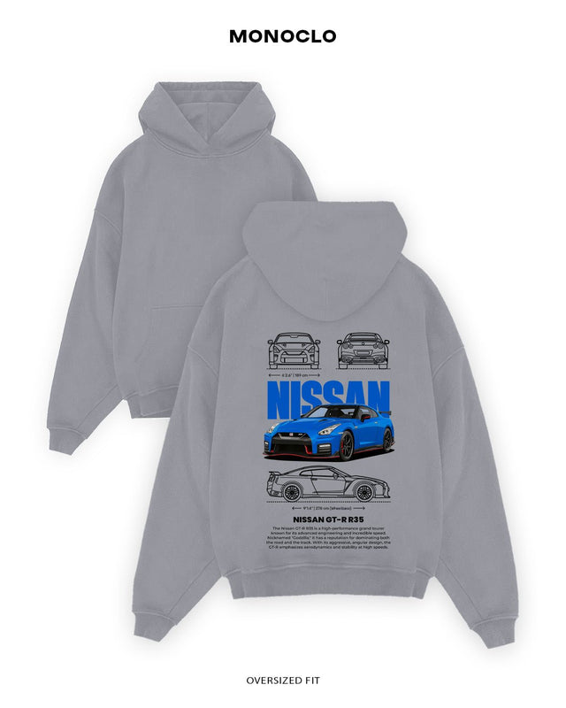 Худі Monoclo Nissan GT-R R35 Blue