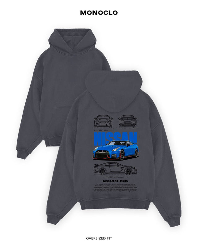 Худі Monoclo Nissan GT-R R35 Blue