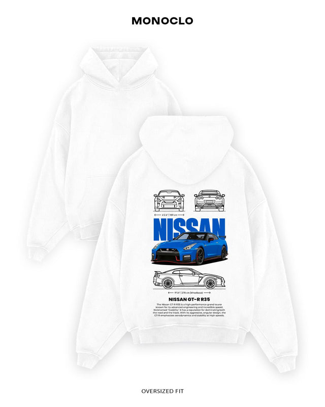 Худі Monoclo Nissan GT-R R35 Blue