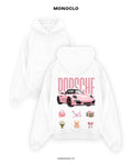 Худі Monoclo Porsche 911 Pink – Білий