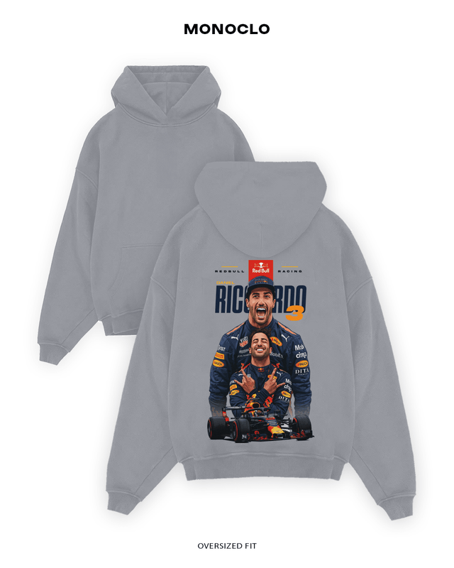 Худі Monoclo Ricciardo 3 – Світло-сірий