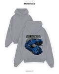 Худі Monoclo Toyota Supra Blue – Сірий