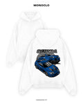 Худі Monoclo Toyota Supra Blue – Білий