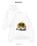 Худі Monoclo Toyota Supra Yellow Sunset – Білий