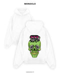 Худі Monoclo Turbo Skull – Білий