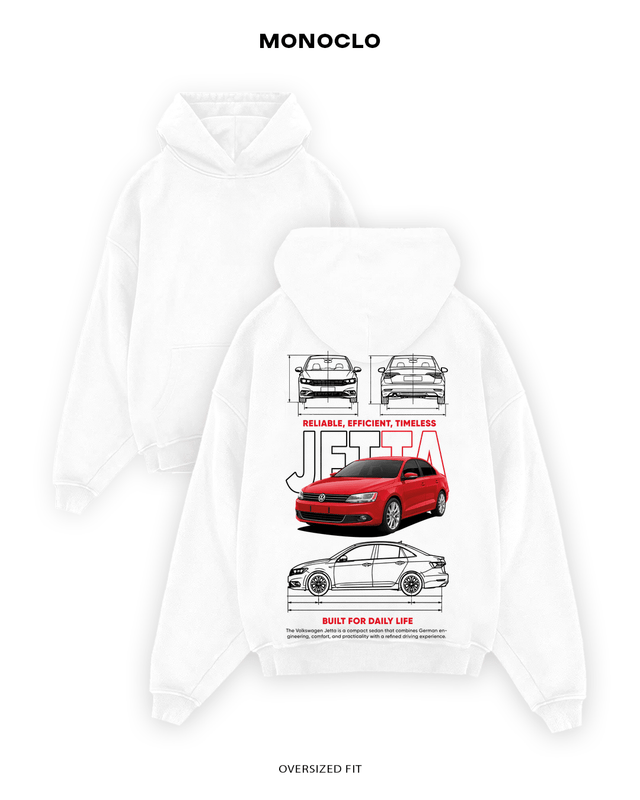 Худі Monoclo Volkswagen Jetta Red – Білий